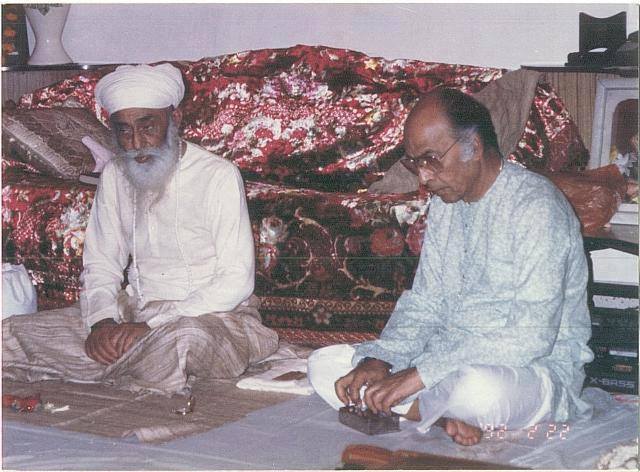With Ustad Vilayat Khan